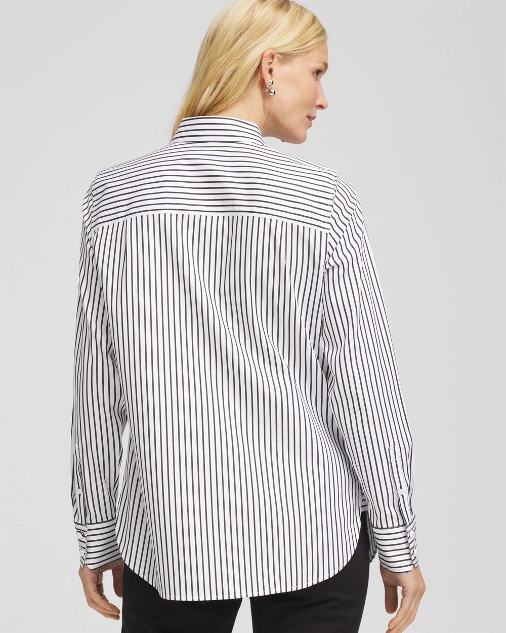 No Iron™ Lurex Striped Shirt | Chico's